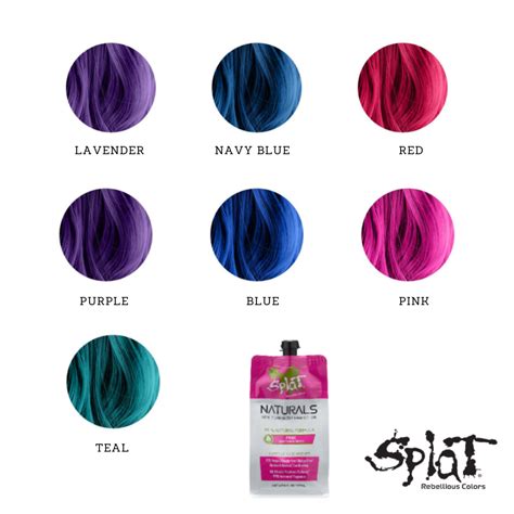 is splat hair color good|splat hair color chart.